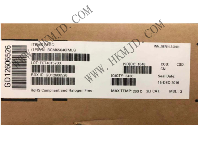 BROADCOM BCM65040 BCM65040IMLG 接口 - 驅(qū)動器，接收器，收發(fā)器