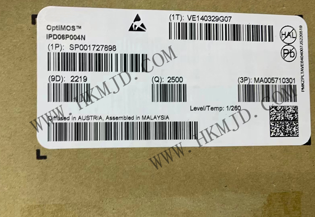 供應(yīng)晶體管 IPD06P004N P溝道 MOSFET 60 V 16.4A 63W PG-TO252-3