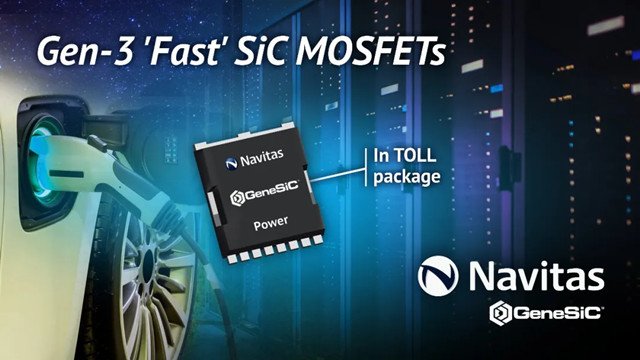 納微推出TOLL封裝版第三代快速碳化硅MOSFETs